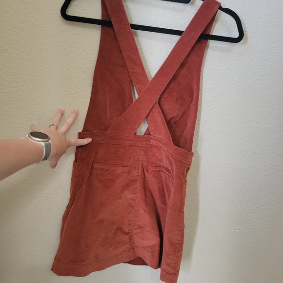 Free People Corduroy orange mini dress size 4 - Picture 8 of 10